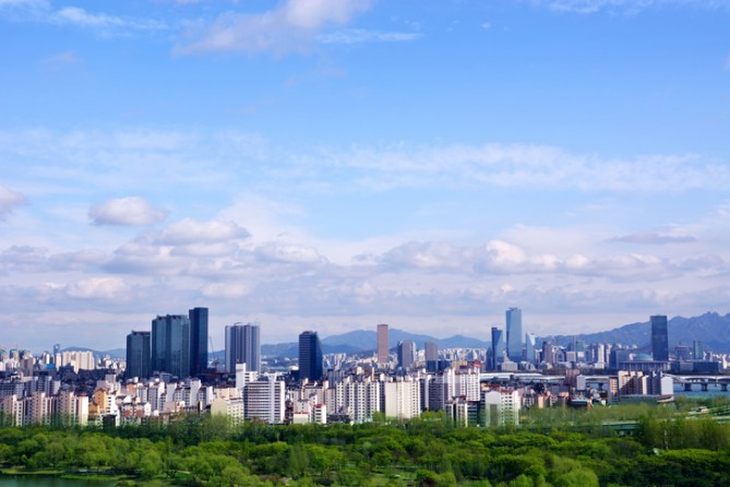 청명한 서울 하늘, (사진=GIB 제공)